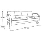 Futon Mod 562 Violanti Muebles ISO