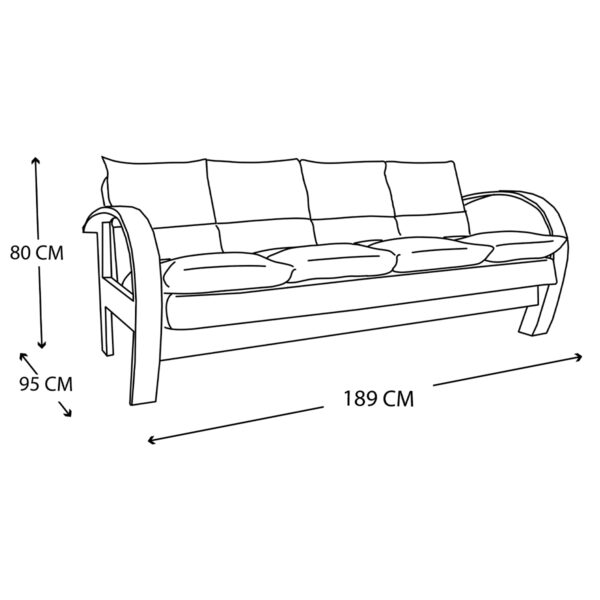 Futon Mod 562 Violanti Muebles ISO
