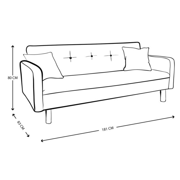 Futon Mod 580 Violanti Muebles ISO