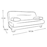 Sofá Cama Violanti Muebles Modelo SC-582 ISO
