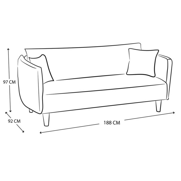 Sofá Cama Violanti Muebles Modelo SC-606.5 ISO