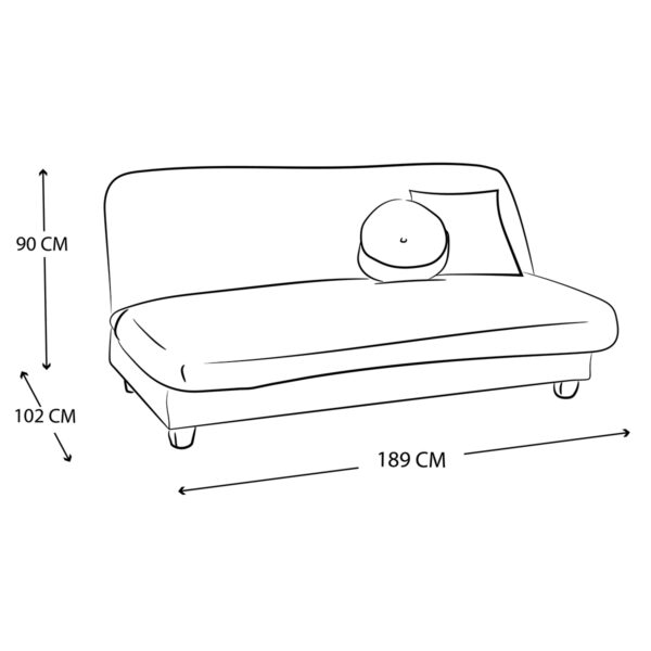 Sofá Cama Violanti Muebles Modelo SC-614 ISO