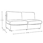 Sofá Cama Violanti Muebles Modelo SC-615.8 ISO