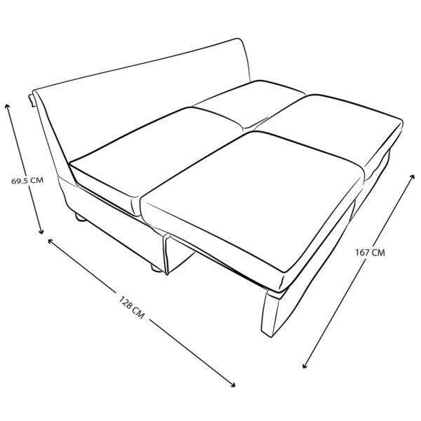 Sofá Cama Violanti Muebles Modelo SC-615.8 ISO2