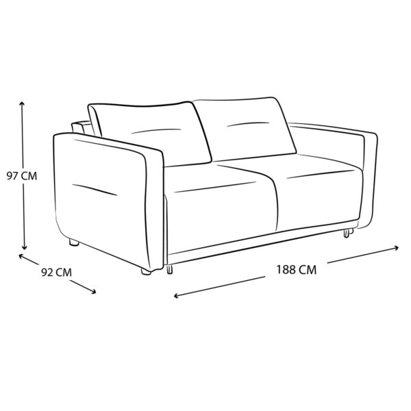 Sofá Cama Violanti Muebles Modelo SC-632 ISO