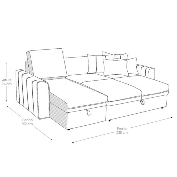 Sala Violanti Muebles Modelo SE-77 ISO2