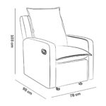 Sillón Reclinable Violanti Muebles Modelo SRB-245 ISO