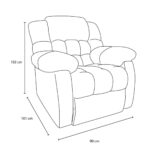 Sillón Reclinable Violanti Muebles Modelo SRBE-220 ISO