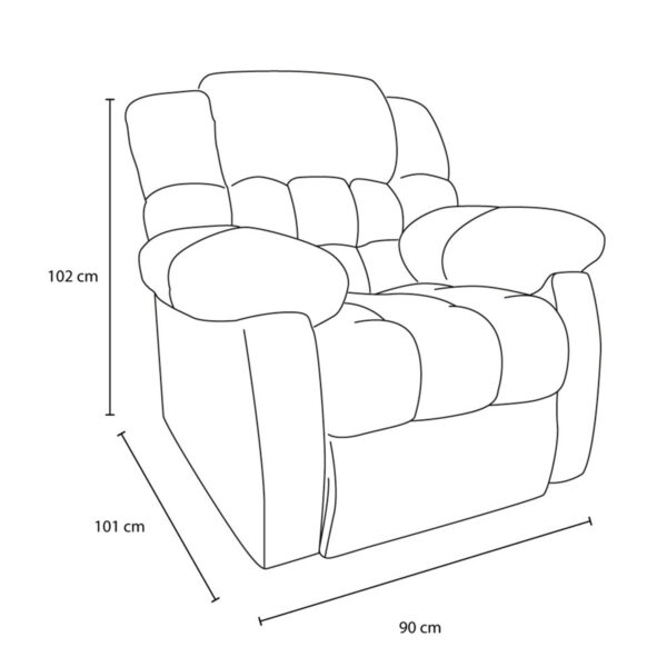 Sillón Reclinable Violanti Muebles Modelo SRBE-220 ISO