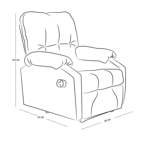 Sillón Reclinable Violanti Muebles Modelo SRBE-249 ISO