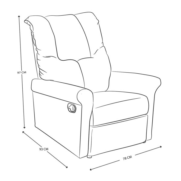 Sillón Reclinable Violanti Muebles Modelo SRBE-250 ISO