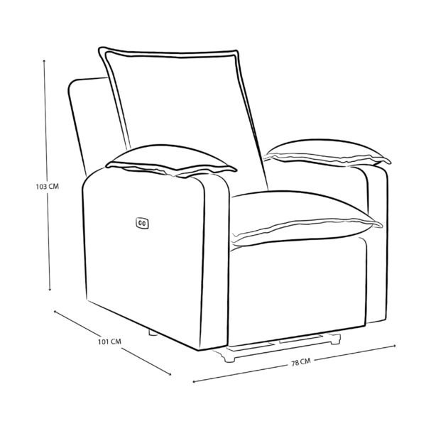 Sillón Reclinable Violanti Muebles Modelo SRBX-253 ISO