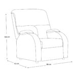 Sillón Reclinable Violanti Muebles Modelo SRE-196 ISO