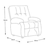 Sillón Reclinable Violanti Muebles Modelo SRE-206 ISO