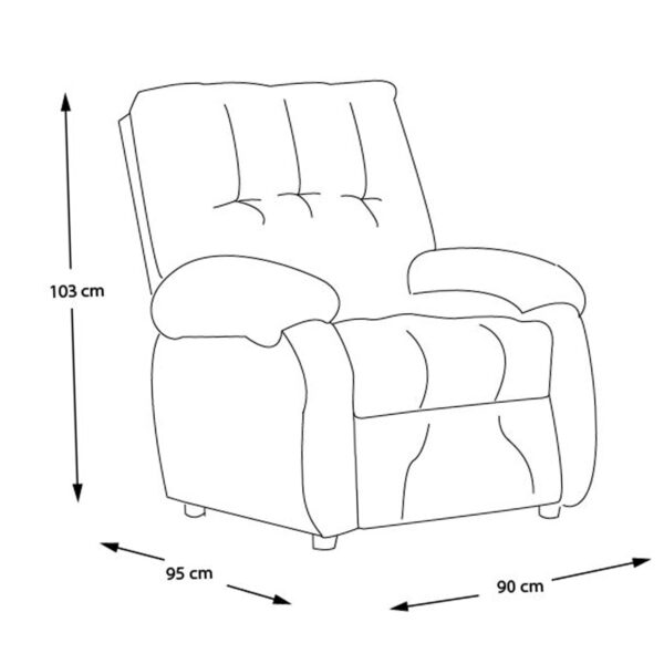 Sillón Reclinable Violanti Muebles Modelo SRE-206 ISO