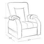 Sillón Reclinable Violanti Muebles Modelo SRE-242 ISO