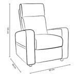 Sillón Reclinable Violanti Muebles Modelo SRE-247 ISO