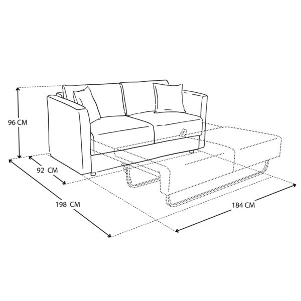 Sofa Cama Violanti Muebles Modelo SC-630.9 ISO
